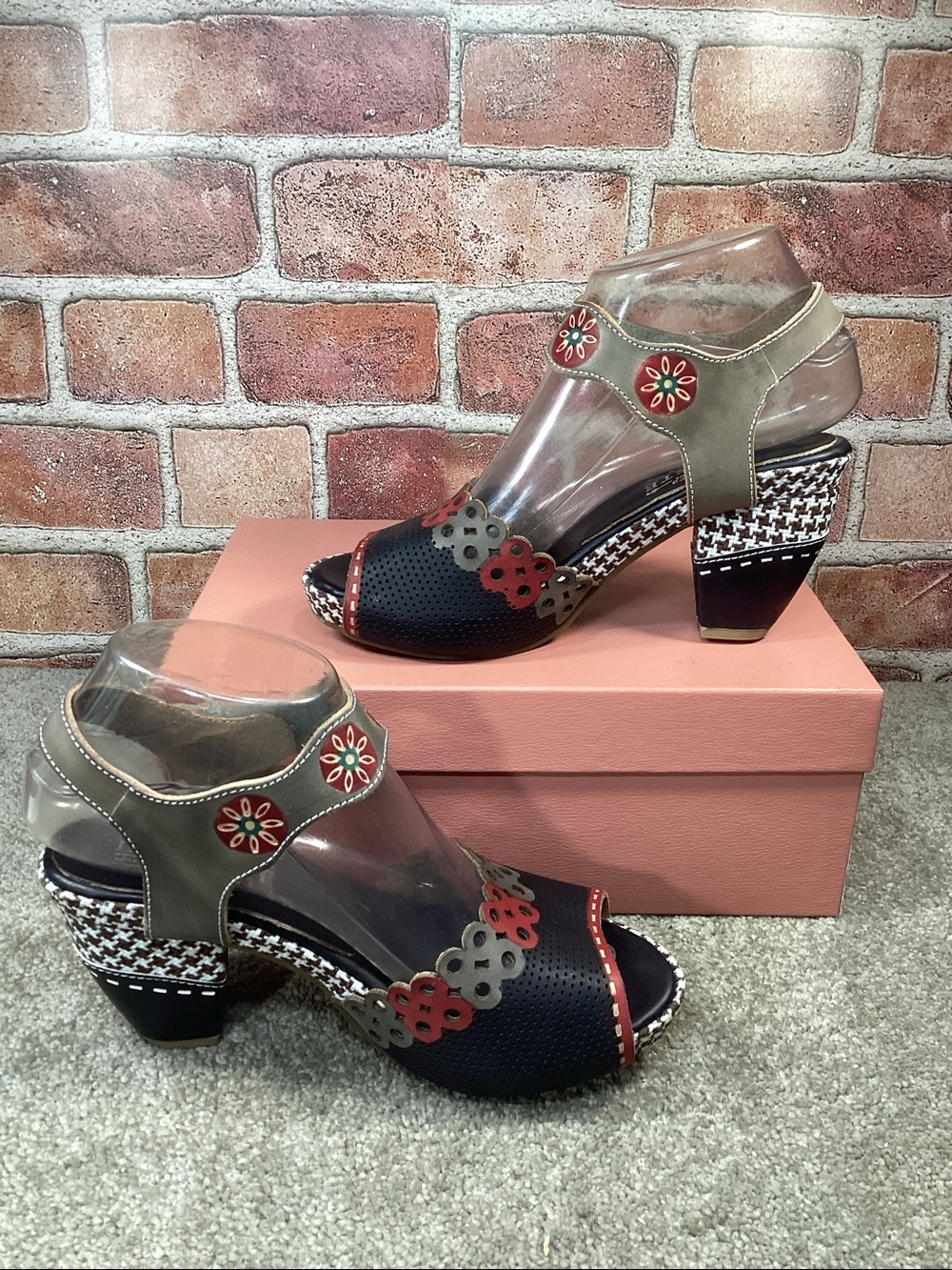L’Artiste by Spring Step Jive Womens heeled Sandals size 37 eu size 6.5-7 US - Picture 5 of 7